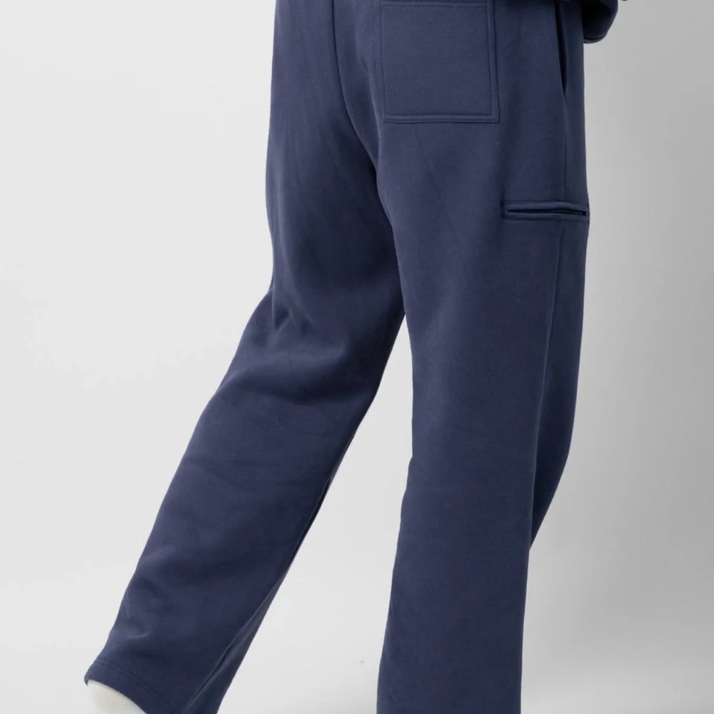Navy Blue Straight Leg Women's Pants - Picture 3 of 3